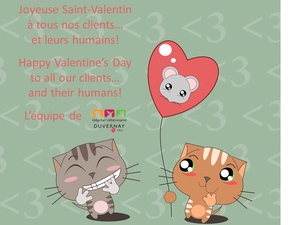 JOYEUSE SAINT-VALENTIN À TOUS!